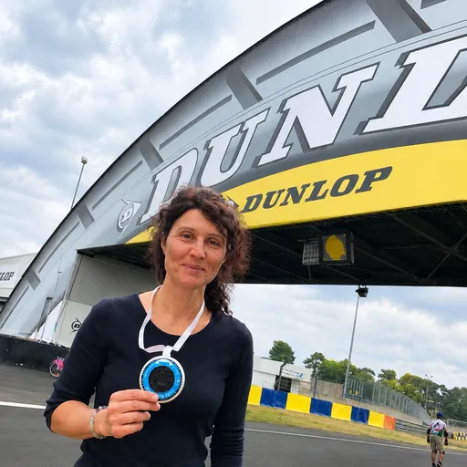 Fit et Kiff aux 24 heures du Mans roller, sur le circuit